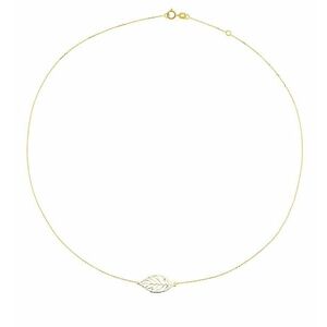 Cutie Jewellery Cutie Jewellery Gyengéd sárga arany nyaklánc Levél Z0130-40-X-1 kép