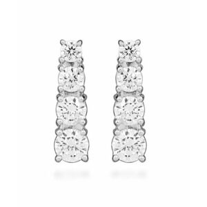 Silver Cat Silver Cat Elegáns lógó fülbevaló cirkónium kövekkel SC577 kép