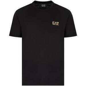 Pólók / Galléros Pólók Ea7 Emporio Armani Pima Cotton Core ID T-Shirt Black/Gold kép
