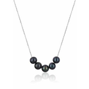 JwL Luxury Pearls JwL Luxury Pearls Elegáns ezüst nyaklánc valódi folyami gyöngyökkel JL0783 kép