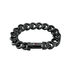 Tommy Hilfiger Tommy Hilfiger Jellegzetes fekete acél karkötő Wild 2790639 kép