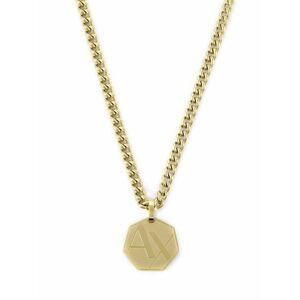 Armani Exchange Armani Exchange Divatos aranyozott nyaklánc férfiaknak AXG0152710 kép