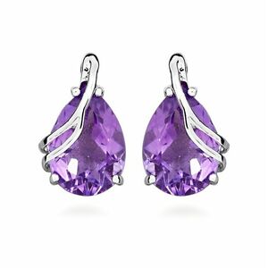 Silver Cat Silver Cat Lenyűgöző ezüst fülbevaló ametiszttel Colored Stones SC589 kép