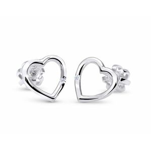 Cutie Jewellery Cutie Jewellery Arany szív fülbevaló cirkónium kővel C2761-30-X-2 fehér kép