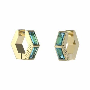Guess Guess Időtlen, aranyozott fülbevaló kék cirkónium Huggie Me JUBE03133JWYGAQT/U kép