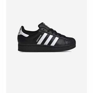 Rövid szárú edzőcipők adidas Superstar II Black White (GS) kép