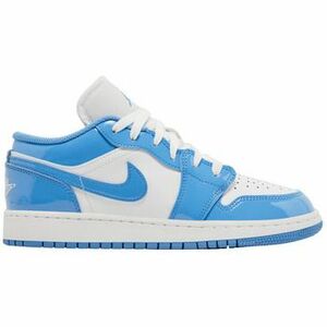 Divat edzőcipők Nike Jordan 1 Low SE Legend Blue Patent (GS) kép