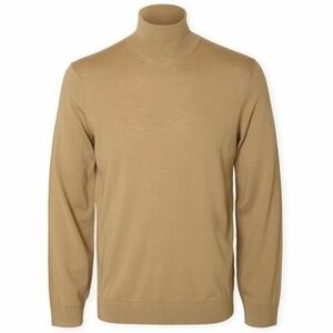 Pulóverek Selected Noos Tray Roll Neck Knit - Kelp kép