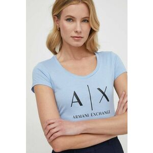 Armani Exchange pamut póló női, fehér kép