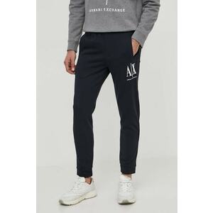 Armani Exchange nadrág sötétkék, férfi, sima kép