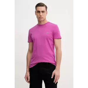 Lacoste pamut póló fehér, férfi, sima, TH6709 kép