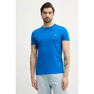 Lacoste pamut póló fehér, férfi, sima, TH6709 kép
