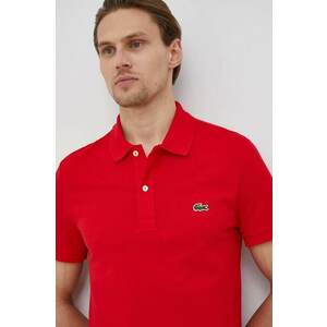 Lacoste pamut póló piros, sima kép