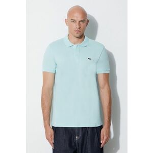 Lacoste pamut póló türkiz, sima kép