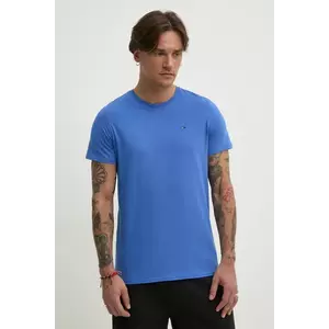 Tommy Jeans pamut póló lila, férfi, sima, DM0DM04411 kép