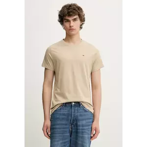 Tommy Jeans pamut póló fehér, sima, DM0DM04411 kép