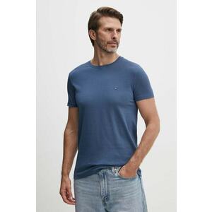 Tommy Hilfiger t-shirt sötétkék, férfi, sima, MW0MW10800 kép