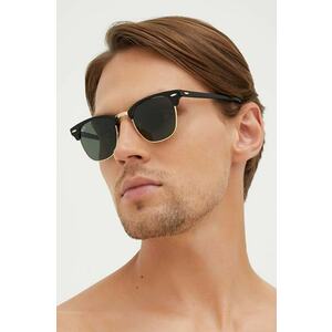 Ray-Ban napszemüveg CLUBMASTER fekete, férfi, 0RB3016 kép