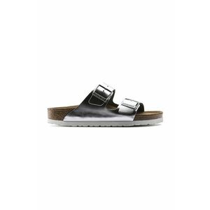 Birkenstock bőr papucs Arizona ezüst, női kép