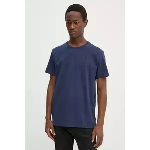 G-Star pamut póló sötétkék, sima, D16411-336 kép