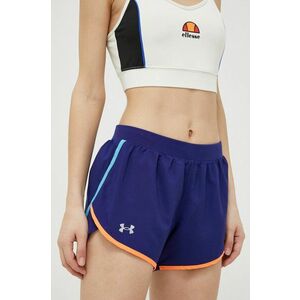 Under Armour rövidnadrág futáshoz Fly-By 2.0 sötétkék, sima, közepes derékmagasságú kép