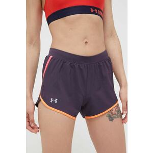 Under Armour rövidnadrág futáshoz Fly-By 2.0 szürke, sima, közepes derékmagasságú kép