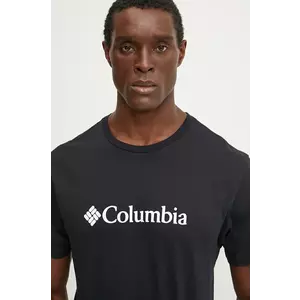 Columbia t-shirt fekete, férfi, nyomott mintás kép