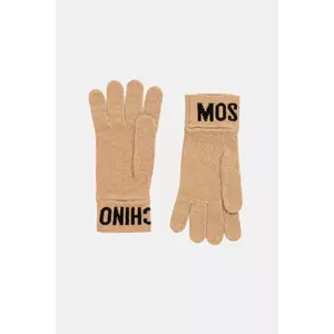 Moschino gyapjú kesztyű barna, M2357 65232 kép
