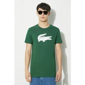 Lacoste t-shirt zöld, férfi, nyomott mintás kép