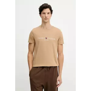Tommy Hilfiger pamut póló nyomott mintás, MW0MW11797 kép