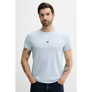 Tommy Hilfiger pamut póló nyomott mintás, MW0MW11797 kép