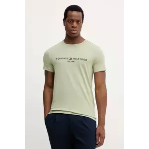 Tommy Hilfiger pamut póló nyomott mintás, MW0MW11797 kép