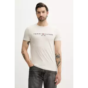 Tommy Hilfiger pamut póló nyomott mintás, MW0MW11797 kép