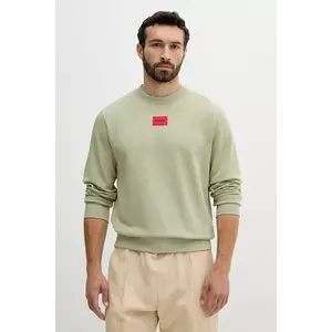 HUGO pamut melegítőfelső zöld, férfi, nyomott mintás, 50447964 kép