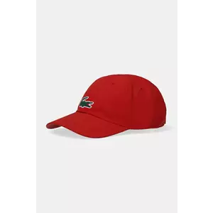Lacoste baseball sapka piros, nyomott mintás, RK2450 kép