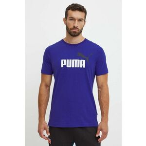 Puma t-shirt sötétkék, férfi, nyomott mintás kép