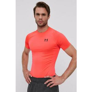 Under Armour edzős póló 1361518 piros, sima kép
