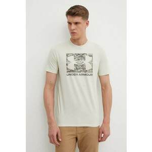 Under Armour t-shirt bézs, férfi, nyomott mintás kép