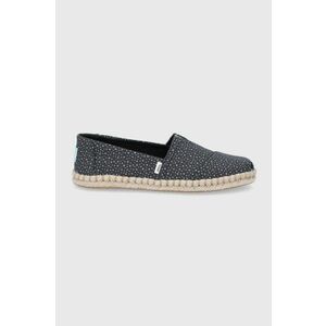 Toms espadrilles Sunspots Crossweave fekete, kép
