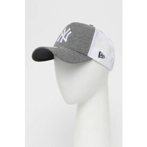 New Era baseball sapka szürke, nyomott mintás kép
