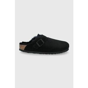 Birkenstock velúr papucs Boston fekete, 259883 kép