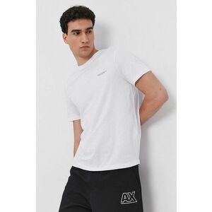 Armani Exchange pamut póló fehér, nyomott mintás kép