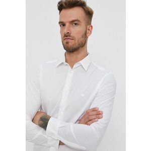 Emporio Armani ing férfi, galléros, fehér, regular kép