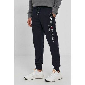 Tommy Hilfiger nadrág sötétkék, férfi, nyomott mintás kép