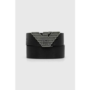 Emporio Armani bőr öv fekete, férfi kép