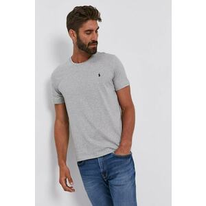 Polo Ralph Lauren pamut póló szürke, sima kép
