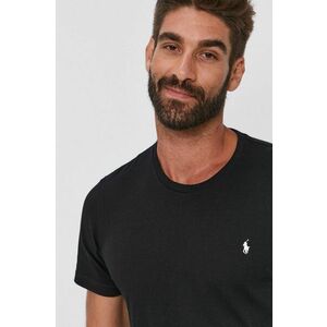 Polo Ralph Lauren pamut póló fekete, sima kép
