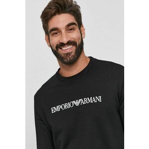 Emporio Armani felső fekete, férfi, nyomott mintás kép