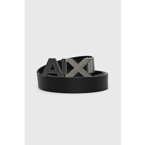 Armani Exchange bőr öv fekete, férfi kép