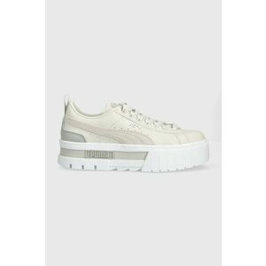 Puma cipő Mayze Lth Wn szürke, platformos, 384209 kép